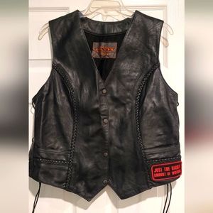 Bikers leather vest, Large